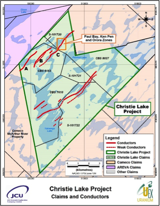 Christie Lake Geology map